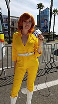April O'Neil at the 2018 Comic-Con International