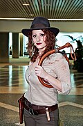 Abby Dark-Star as Indiana Jones, Big Wow! ComicFest 2013