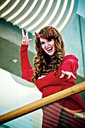 Samantha Scharlach (aka Tallest Silver) as Scarlet Witch, Big Wow! ComicFest 2013