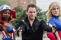 Black Widow & two Captain Americas, DragonCon 2012