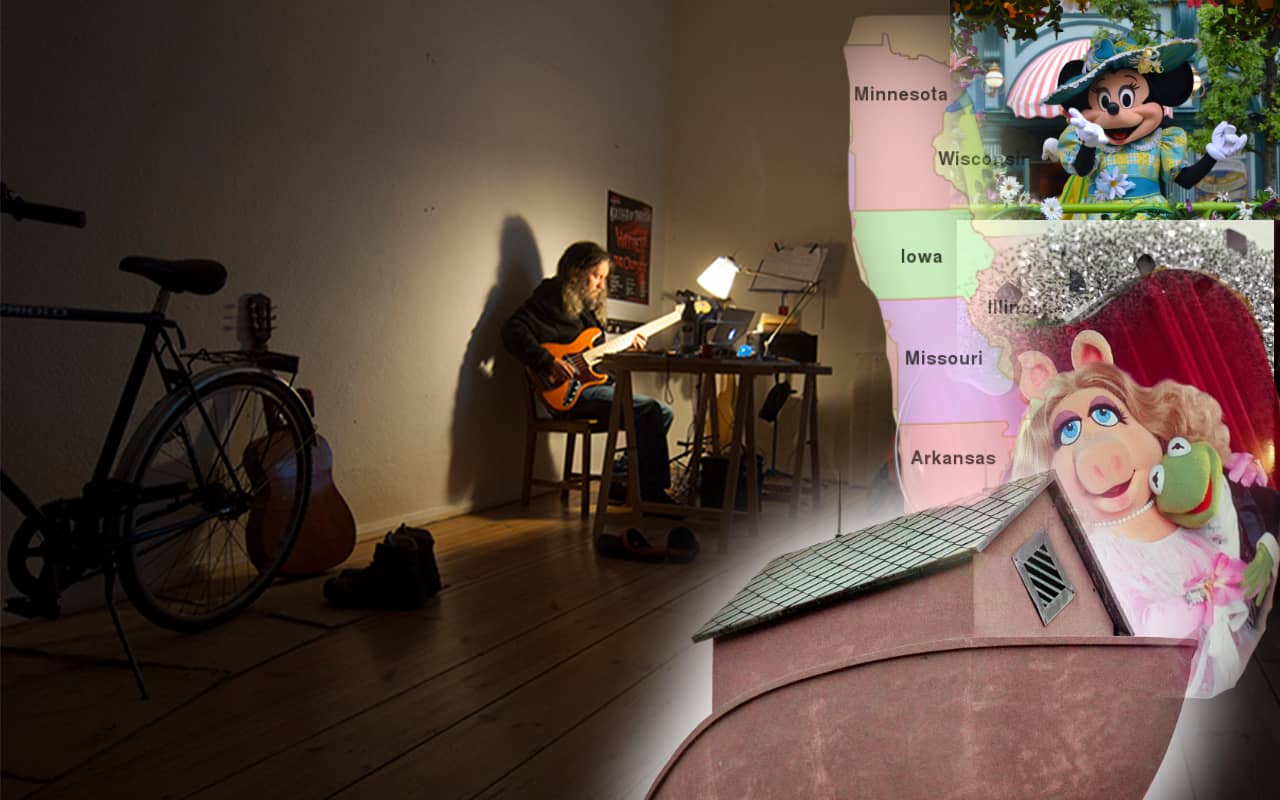 Memory Palace example for remembering the US States on a Map