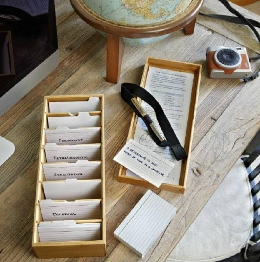 An 8-day Leitner Box example