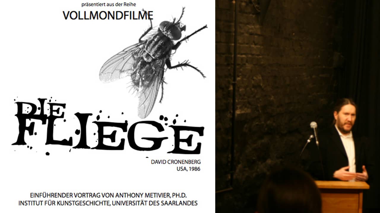 Anthony Metivier lecturing in German