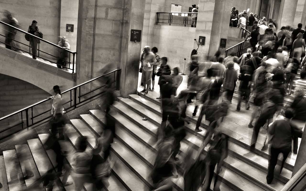 A busy train station, an example of selective attention theory the cocktail party problem