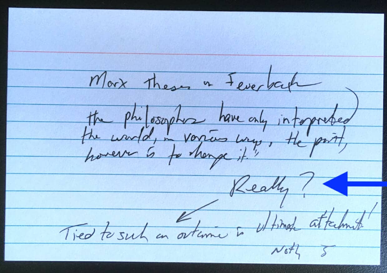 chunking memory technique example using a flashcard