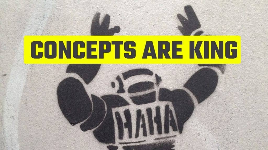 Illustration of a futuristic king for the Concepts Are King Sensory Memory Exercise