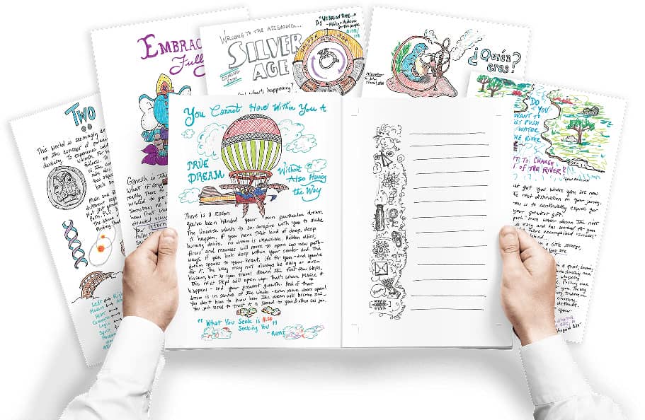 Cosmic Journal multi-image interior display