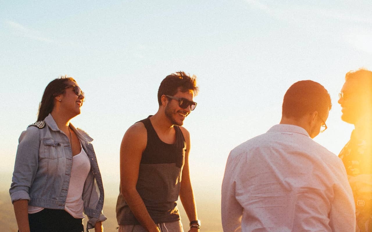 friends are hanging out together