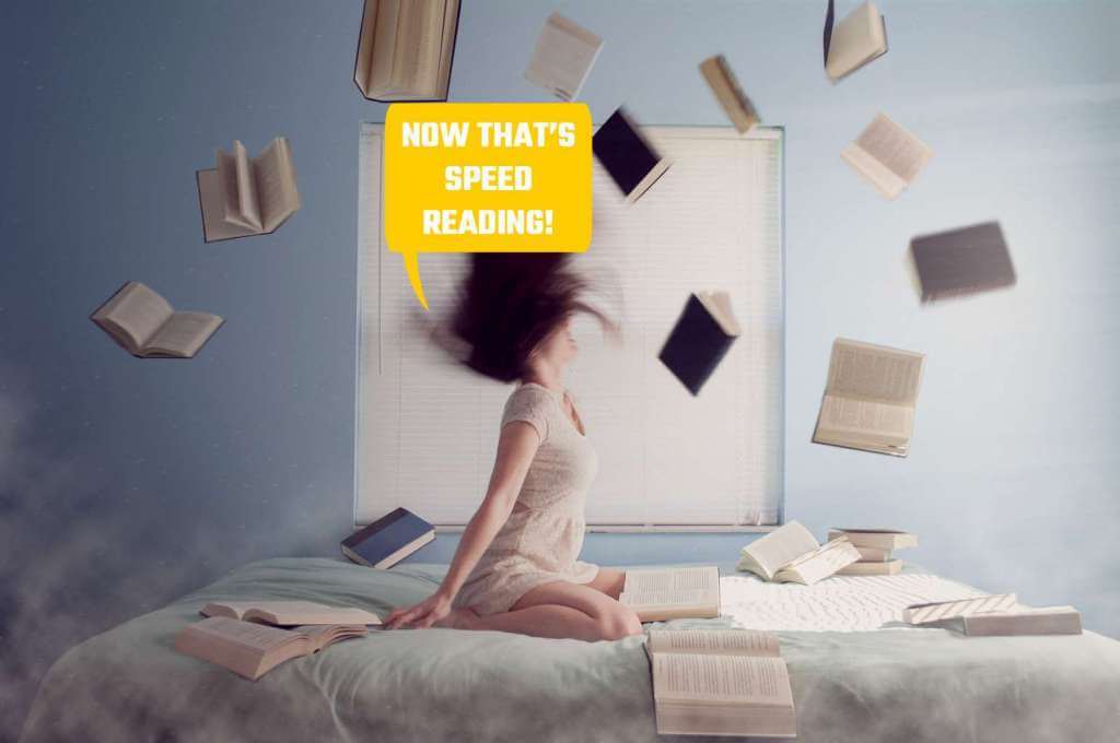 Illustration of a person speed reading on how to study fast Magnetic Memory Method Blog