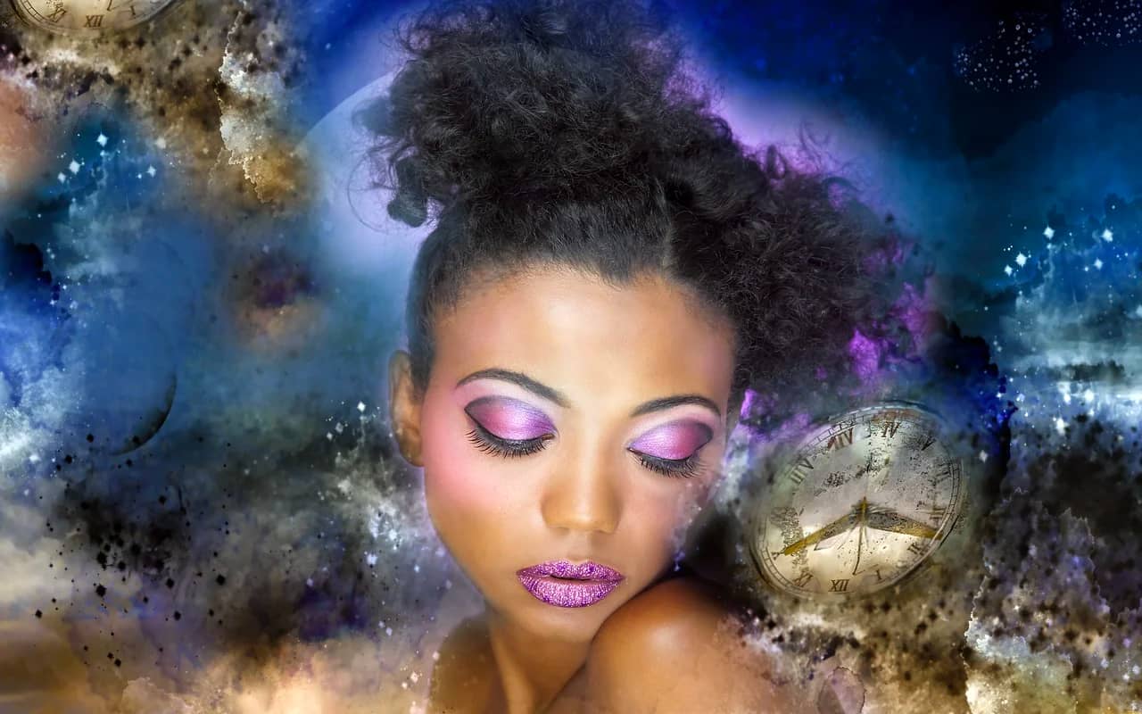 a woman experiencing multi-sensory imagination