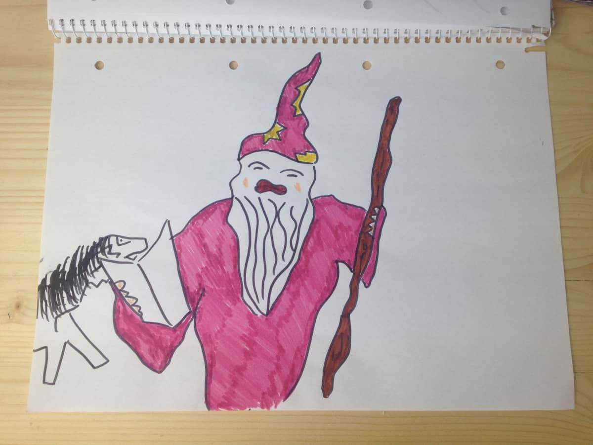 Example of a mnemonic drawing to aid retention by Anthony Metivier