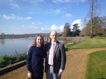 Anthony Metivier with Phil Chambers, World Mind Map Champion