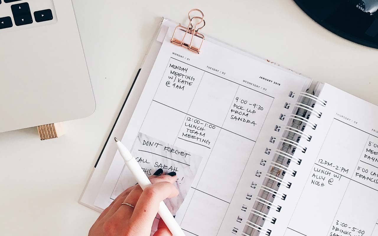 A monthly planner, like you could use to make a plan for how to study effectively.