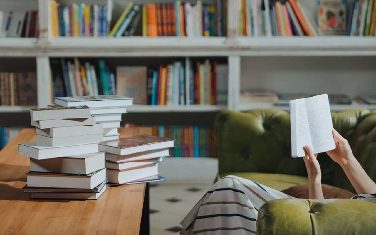 reading lots of books