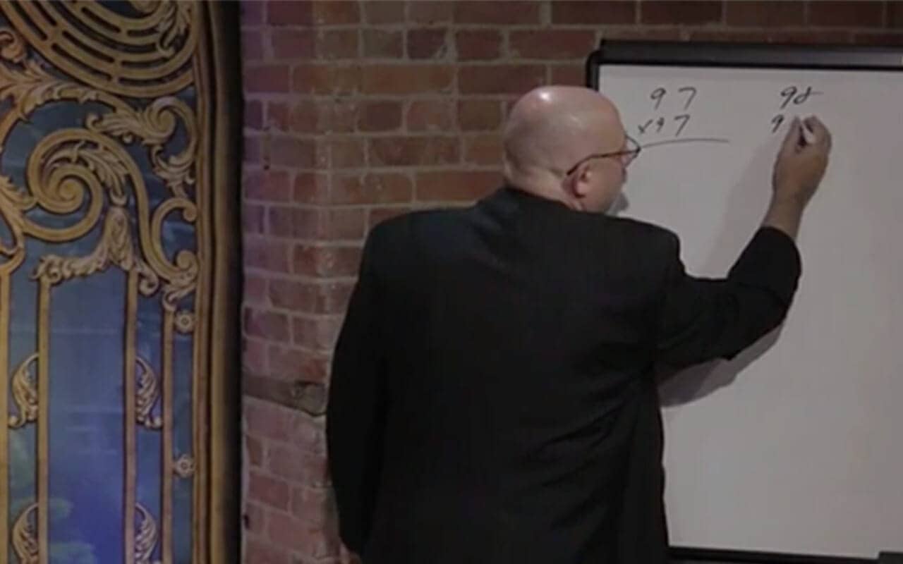 Sal Piacente explaining his skills as a mental calculator