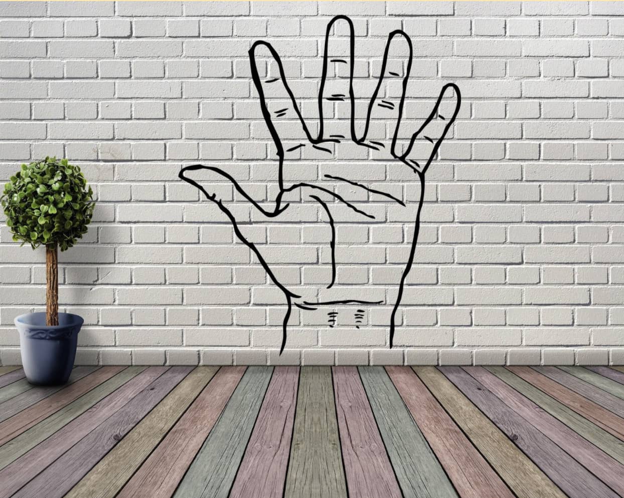 unit circle hand trick on memory palace wall